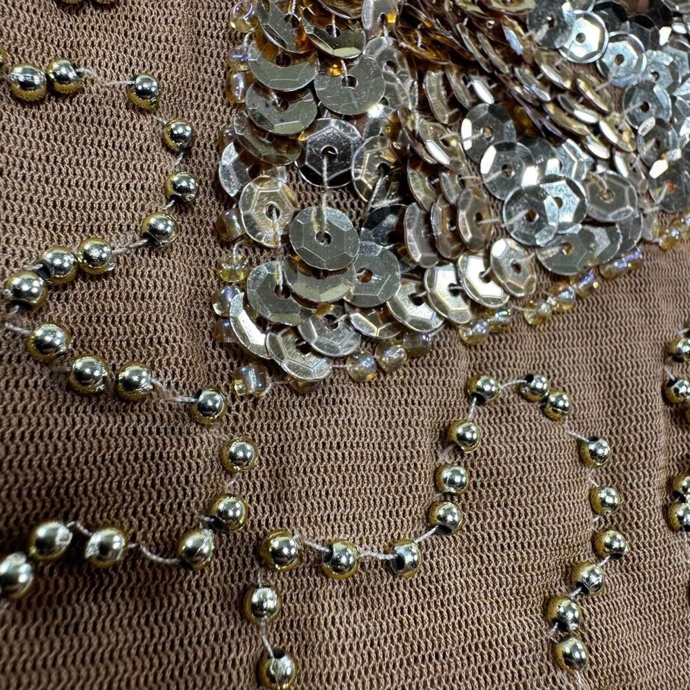 American-vintage Women's Gold and Brown Vest - Picture 3 of 8